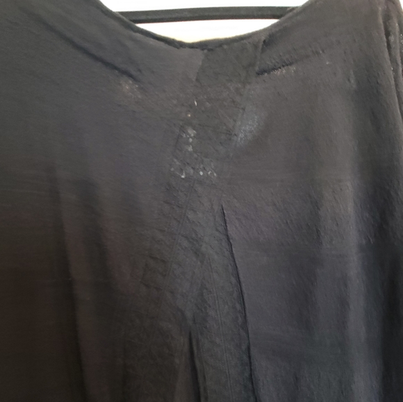 Free People Split Back Top | Black | Size L - Picture 4 of 6